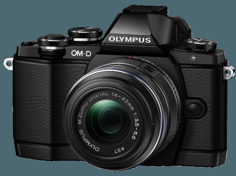 OLYMPUS OM-D E-M10 Systemkamera 16.1 Megapixel mit Objektiv 14-42 mm, 40-150 mm f/3.5-5.6, f/4-5.6, 7.6 cm Display   Touchscreen, WLAN