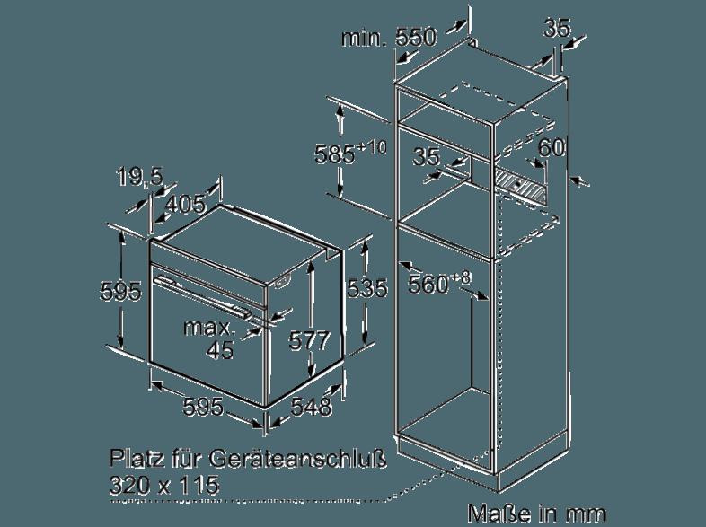 SIEMENS HB678GBS6 Backofen (integrierbar, A , 71 Liter, 595 mm breit), SIEMENS, HB678GBS6, Backofen, integrierbar, A, 71, Liter, 595, mm, breit,