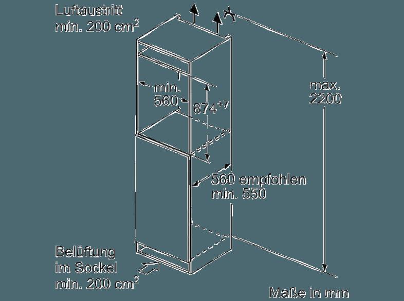 SIEMENS KI21RAF30 Kühlschrank (97 kWh/Jahr, A  , 874 mm hoch, Weiß), SIEMENS, KI21RAF30, Kühlschrank, 97, kWh/Jahr, A, , 874, mm, hoch, Weiß,