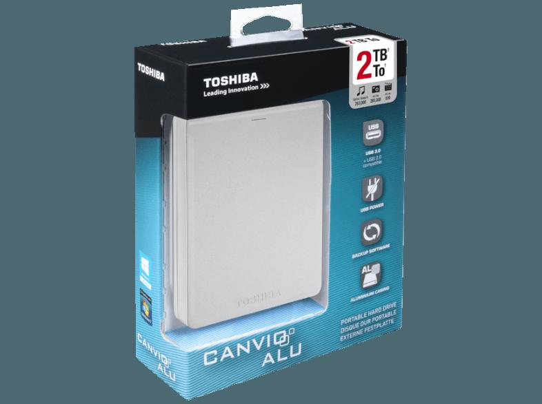 TOSHIBA Stor.E Canvio Alu HDTH320ES3CA  2 TB 2.5 Zoll extern, TOSHIBA, Stor.E, Canvio, Alu, HDTH320ES3CA, 2, TB, 2.5, Zoll, extern