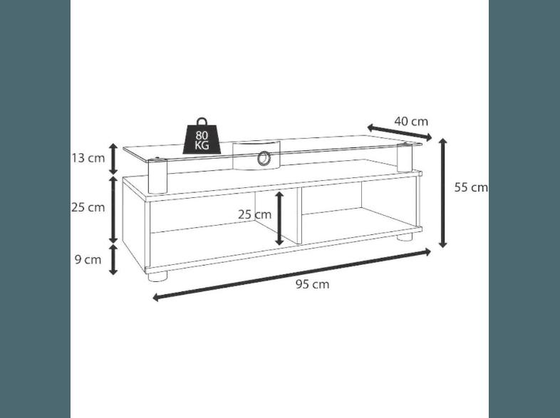 VCM 14235 CLUNIS Hifi-TV-Möbel, VCM, 14235, CLUNIS, Hifi-TV-Möbel