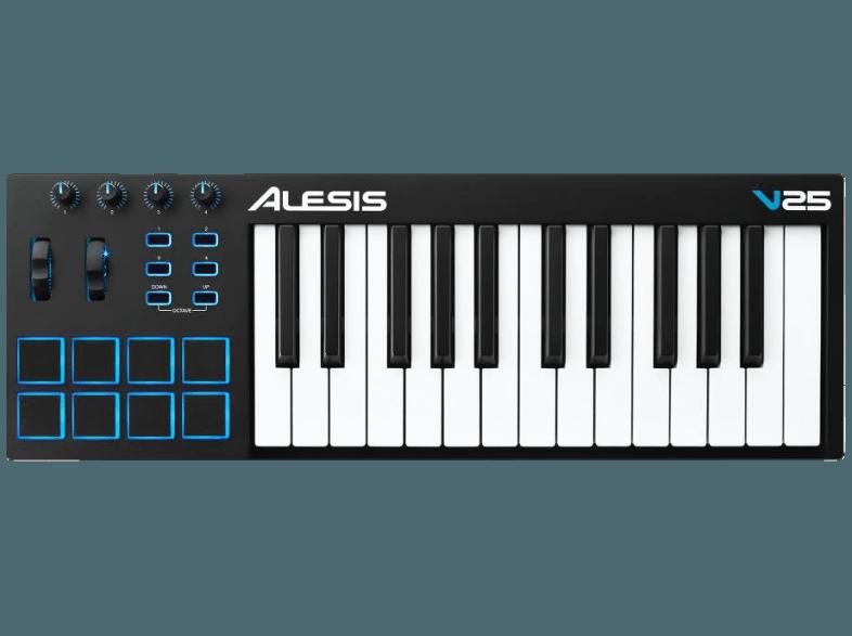 ALESIS V25 USB MIDI Pad/Keyboard Controller, ALESIS, V25, USB, MIDI, Pad/Keyboard, Controller