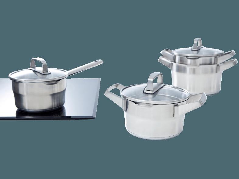 BK COOKWARE B4430.014 Premium Kochtopf-Set-4-teilig (18/10 Edelstahl, Glas)