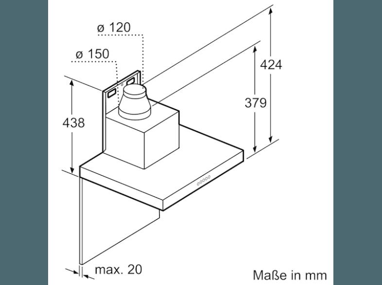 BOSCH DWB068J50 Dunstabzugshaube (500 mm tief)