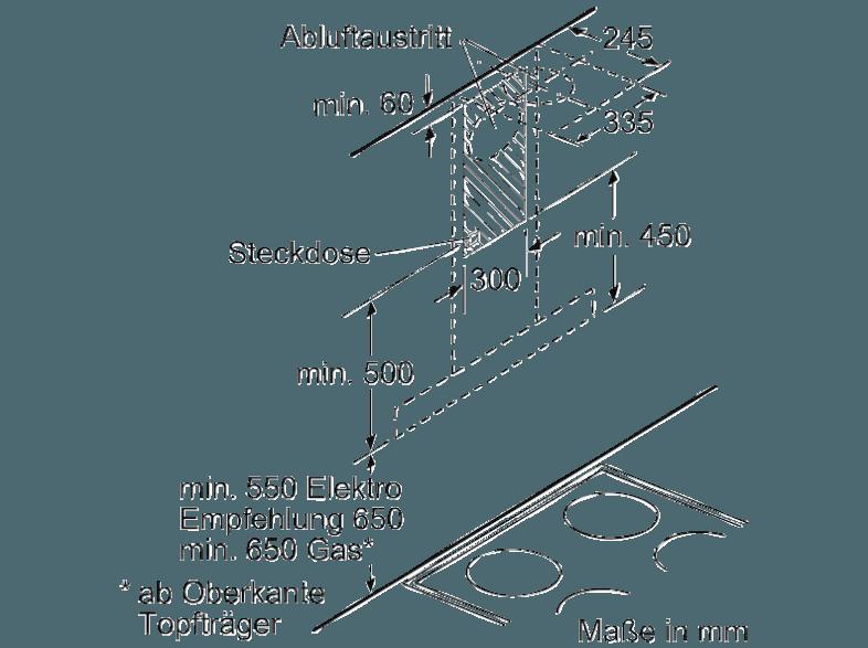 BOSCH DWB097J50 Dunstabzugshaube (500 mm tief)