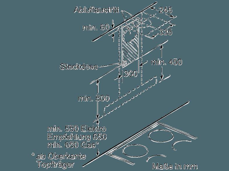 BOSCH DWB098J50 Dunstabzugshaube (500 mm tief)