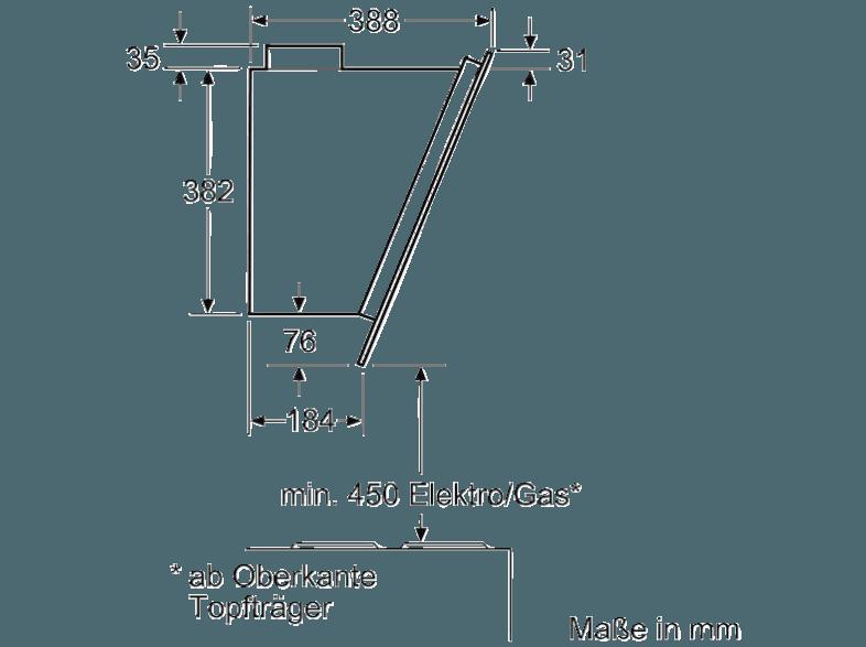 BOSCH DWK098G60 Dunstabzugshaube (388 mm tief)