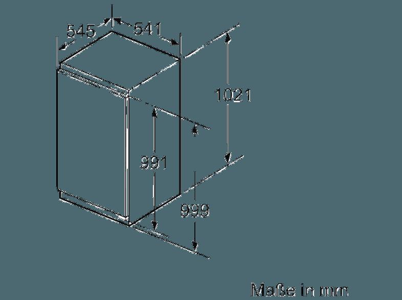 BOSCH KIL32VF30 Kühlschrank (157 kWh/Jahr, A  , 1021 mm hoch, Weiß)