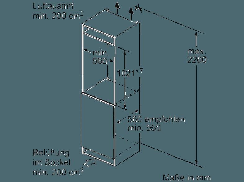 BOSCH KIL32VF30 Kühlschrank (157 kWh/Jahr, A  , 1021 mm hoch, Weiß), BOSCH, KIL32VF30, Kühlschrank, 157, kWh/Jahr, A, , 1021, mm, hoch, Weiß,