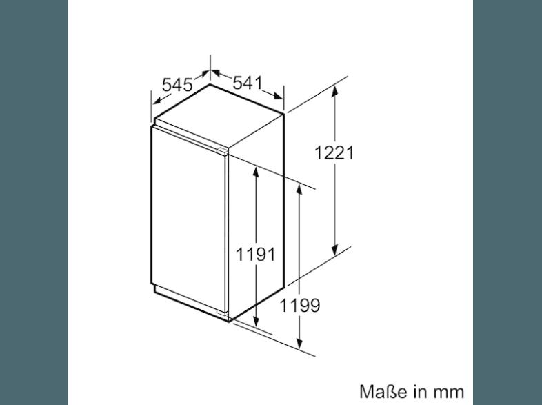 BOSCH KIL42VF30 Kühlschrank (172 kWh/Jahr, A  , 1221 mm hoch, Weiß), BOSCH, KIL42VF30, Kühlschrank, 172, kWh/Jahr, A, , 1221, mm, hoch, Weiß,