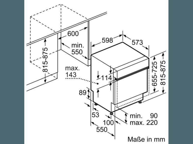 BOSCH SMI59M35EU Geschirrspüler (A  , 598 mm breit, 46 dB (A), Edelstahl)