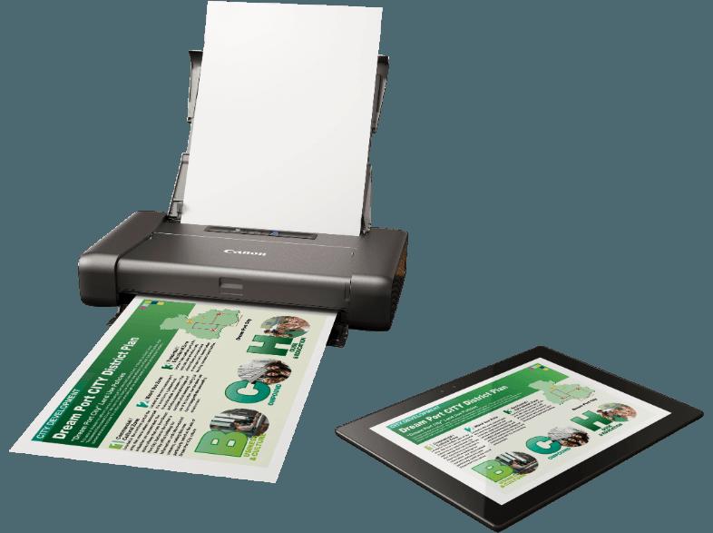 CANON IP 110 PIXMA MIT AKKU Tintenstrahldruck mit FINE Druckköpfen Mobiler Drucker