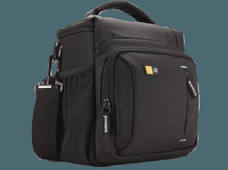 CASE-LOGIC TBC-409 Tasche für SLR-Kamera mit montiertem Objektiv und bis zu zwei weiteren Objektiven sowie genügend Platz für Zubehör (Farbe: Schw