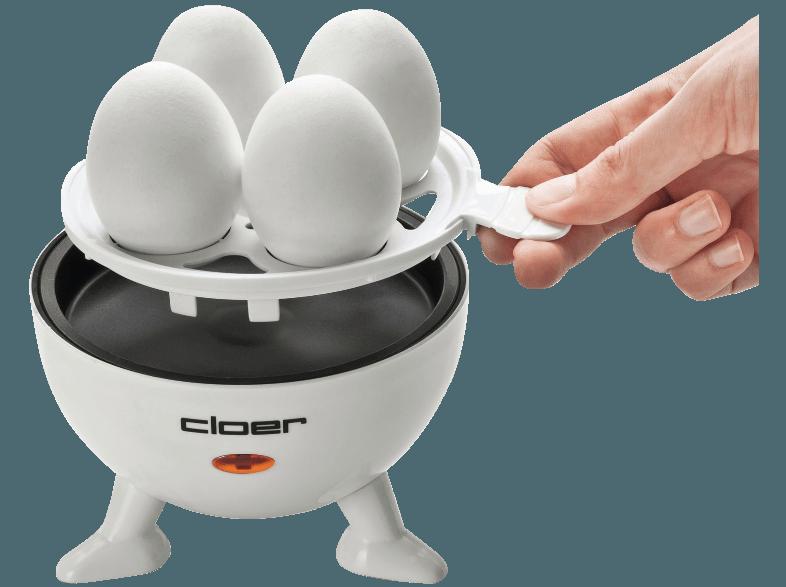 CLOER 6031 Eierkocher (Anzahl Eier:4, Kunststoff/Transparent)