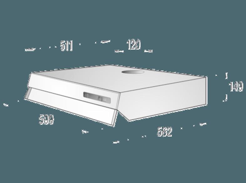 GORENJE DU6111E Dunstabzugshaube (511 mm tief)