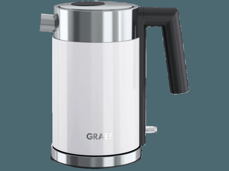 GRAEF WK 401 Wasserkocher Weiß (2015 Watt, 1 Liter), GRAEF, WK, 401, Wasserkocher, Weiß, 2015, Watt, 1, Liter,