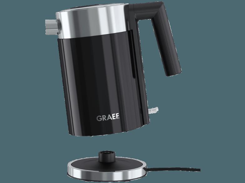 GRAEF WK 402 Wasserkocher Schwarz (2015 Watt, 1 Liter)