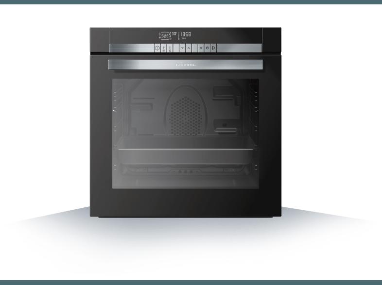 GRUNDIG GEZM 47001 B Backofen (Einbaugerät, A, 80 Liter/Jahr, 594 mm breit)