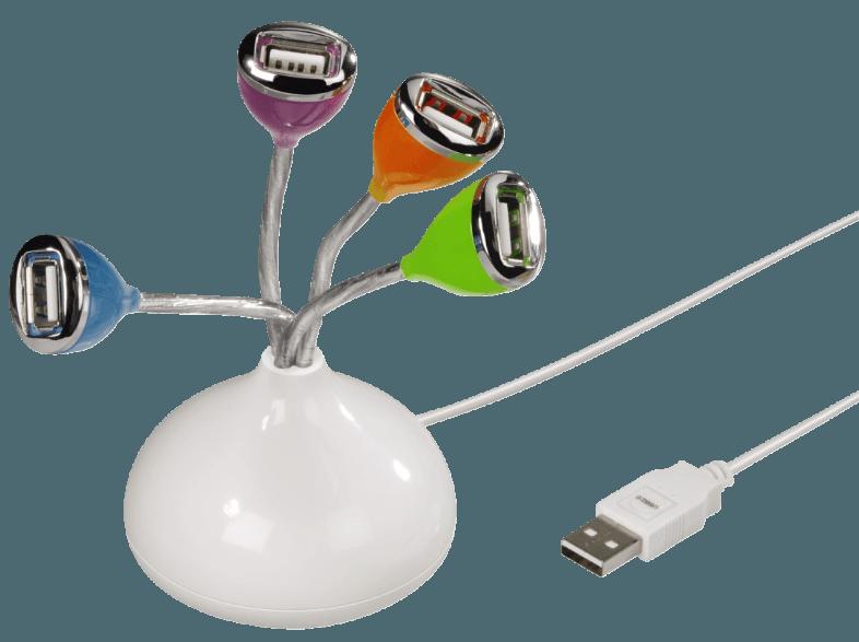 HAMA 012150 USB-2.0-Hub 1:4 Flower USB Hub