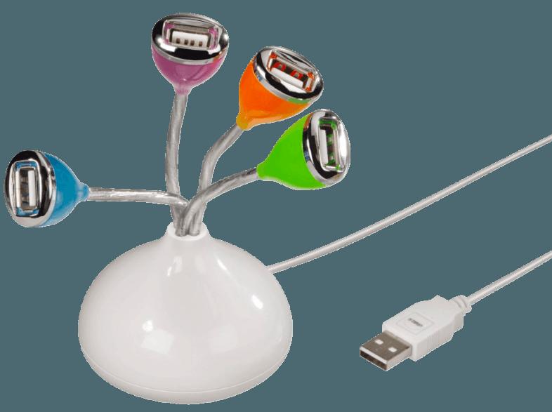 HAMA 012150 USB-2.0-Hub 1:4 Flower USB Hub