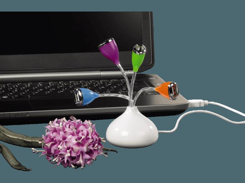 HAMA 012150 USB-2.0-Hub 1:4 Flower USB Hub