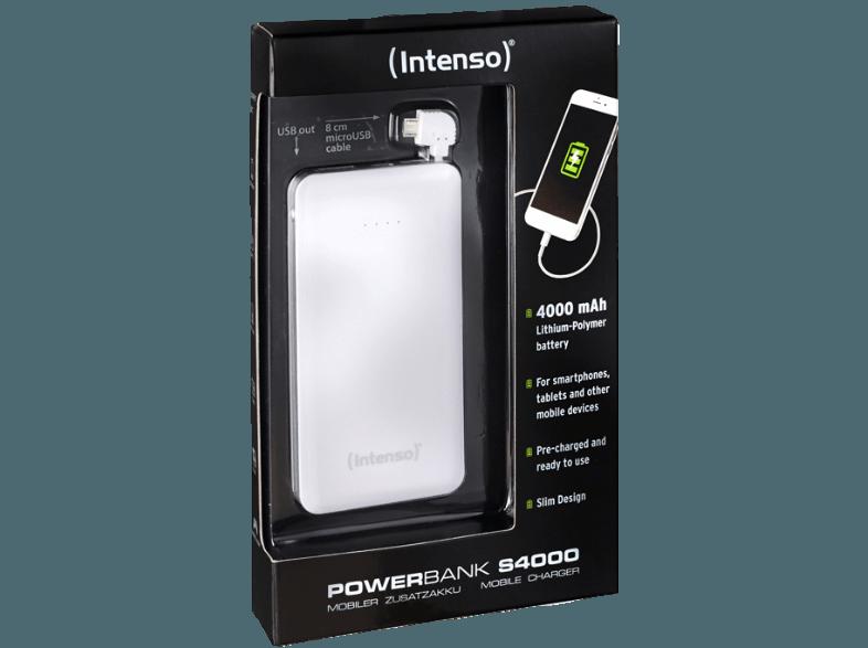 INTENSO 7331512 Powerbnak Slim  4000 mAh Weiß, INTENSO, 7331512, Powerbnak, Slim, 4000, mAh, Weiß