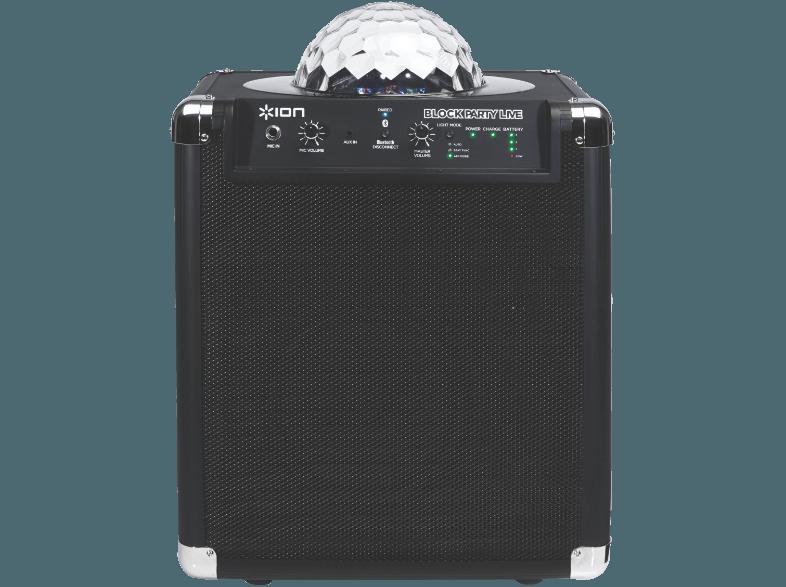 ION Block Party Live Mobiles Bluetooth Soundsystem Schwarz