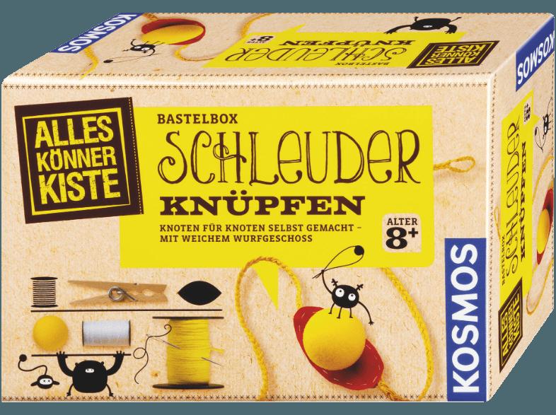 KOSMOS 604059 Bastelbox Schleuder Knüpfen Rot, Gelb