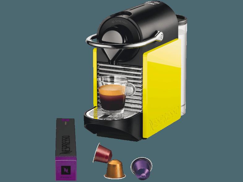 KRUPS XN3020 Krups Nespresso Pixie, Welcomepack Kapeslmaschine Black/Electric Lemon