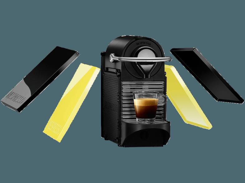 KRUPS XN3020 Krups Nespresso Pixie, Welcomepack Kapeslmaschine Black/Electric Lemon