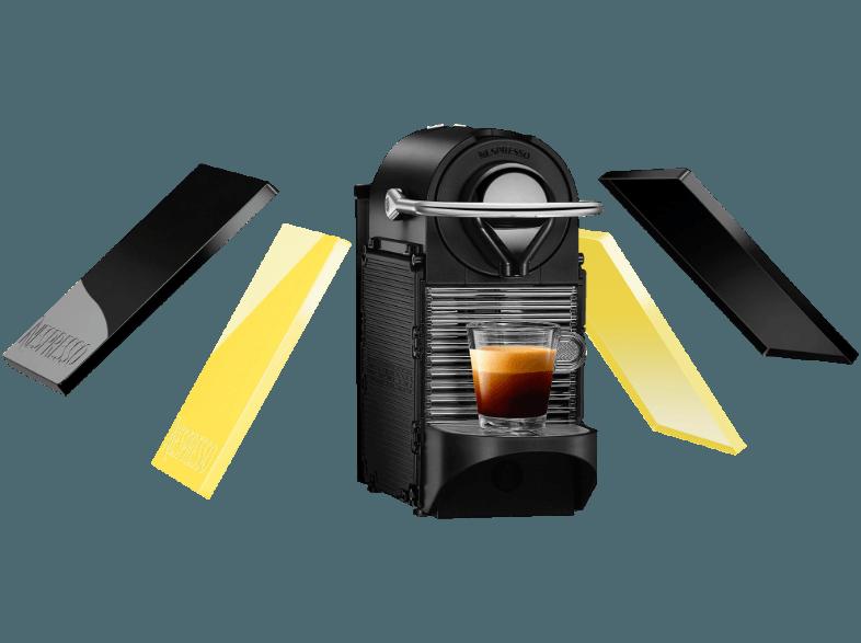 KRUPS XN3020 Krups Nespresso Pixie, Welcomepack Kapeslmaschine Black/Electric Lemon