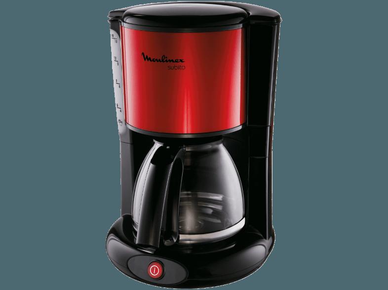 MOULINEX FG360D11 Filterkaffeemaschine Rot metallic (Glaskanne)