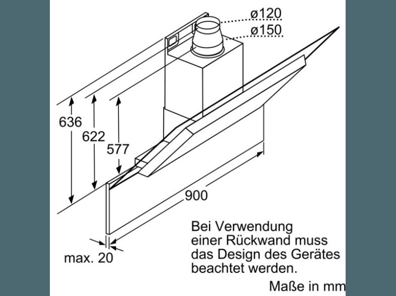 NEFF D39GH64N0 Dunstabzugshaube (441 mm tief)