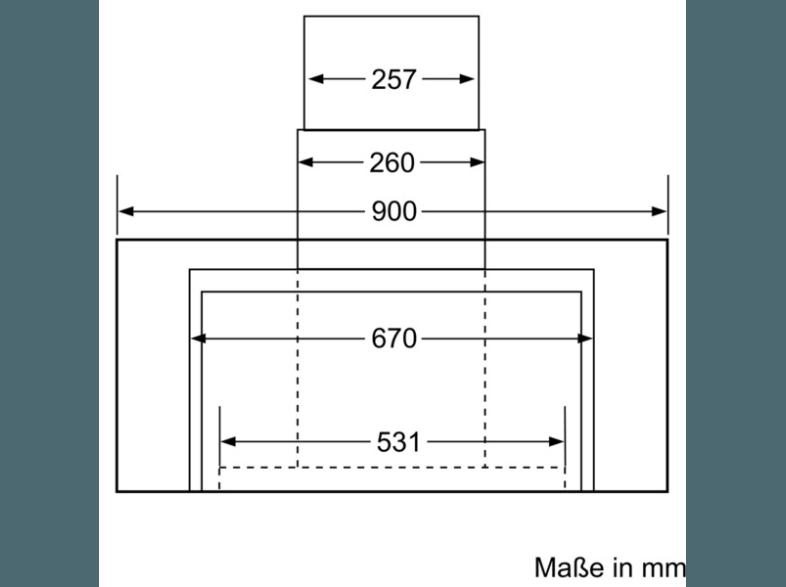 NEFF D39GH64N0 Dunstabzugshaube (441 mm tief)