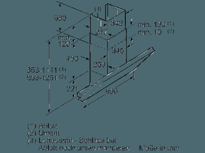 NEFF D39MH64N1 Dunstabzugshaube (436 mm tief)