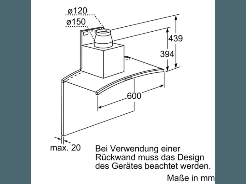 NEFF D86DK62N0 Dunstabzugshaube (500 mm tief)