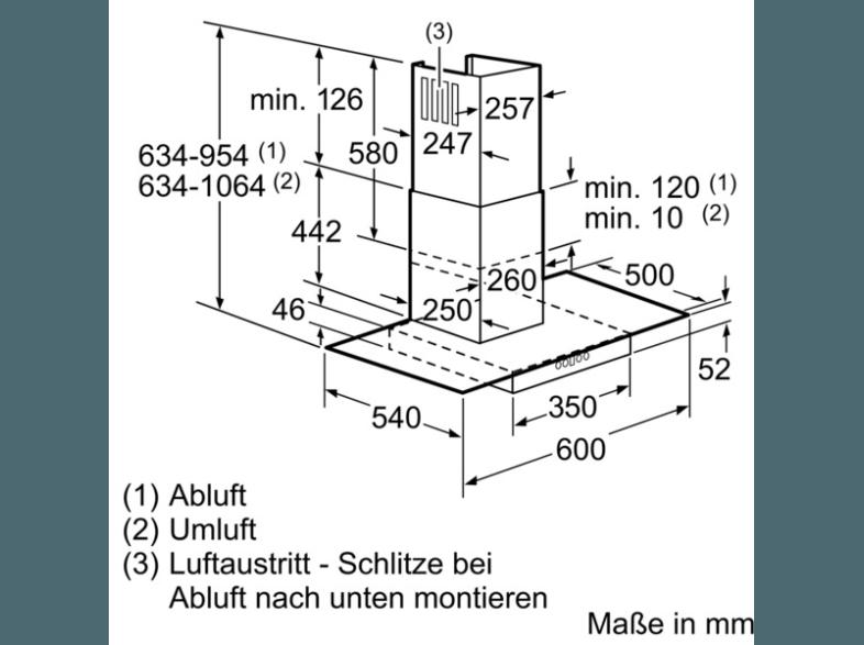 NEFF D86EH52N0 Dunstabzugshaube (540 mm tief)