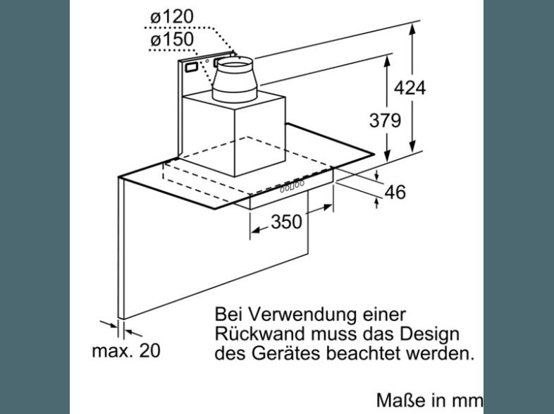 NEFF D86EH52N0 Dunstabzugshaube (540 mm tief)