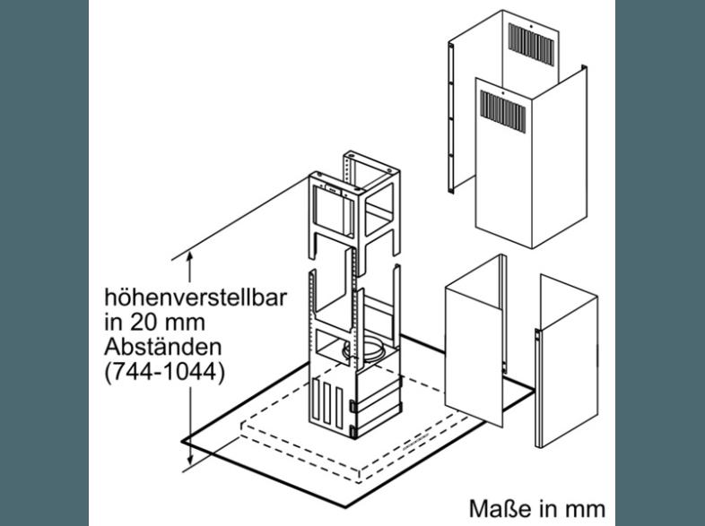 NEFF I89FL64N0 Dunstabzugshaube (680 mm tief), NEFF, I89FL64N0, Dunstabzugshaube, 680, mm, tief,