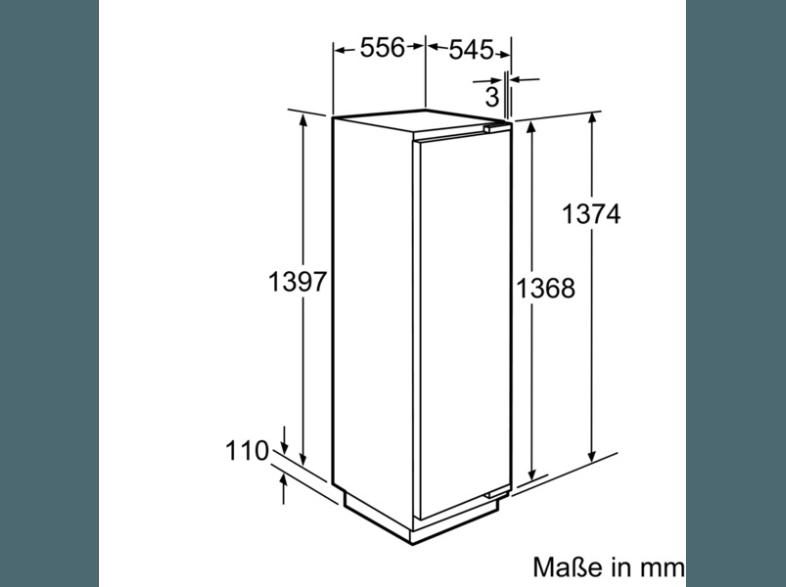 NEFF K8115X0 Kühlschrank (124 kWh/Jahr, A  , 1397 mm hoch, Weiß), NEFF, K8115X0, Kühlschrank, 124, kWh/Jahr, A, , 1397, mm, hoch, Weiß,