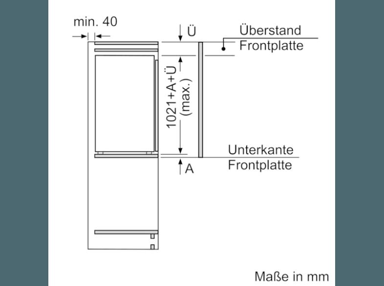 NEFF KI1313D40 Kühlschrank (67 kWh/Jahr, A   , 1021 mm hoch, Weiß)