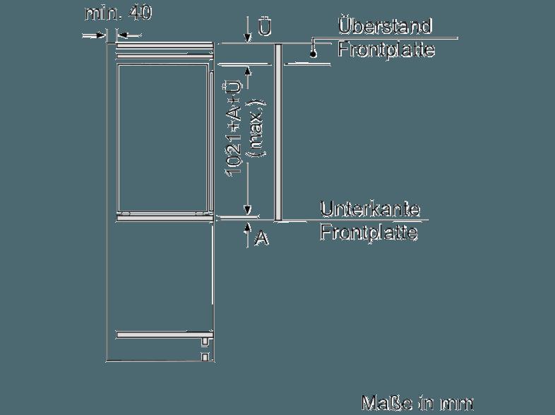 NEFF KI1313F30 Kühlschrank (100 kWh/Jahr, A  , 1021 mm hoch, Weiß)