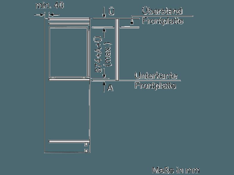 NEFF KI2223D30 Kühlschrank (148 kWh/Jahr, A  , 874 mm hoch, Weiß)