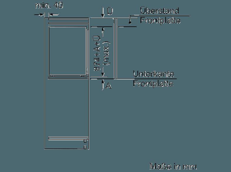 NEFF KI2223D40 Kühlschrank (98 kWh/Jahr, A   , 874 mm hoch, Weiß)