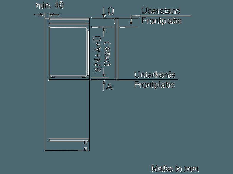 NEFF KI2223D40 Kühlschrank (98 kWh/Jahr, A   , 874 mm hoch, Weiß), NEFF, KI2223D40, Kühlschrank, 98, kWh/Jahr, A, , 874, mm, hoch, Weiß,