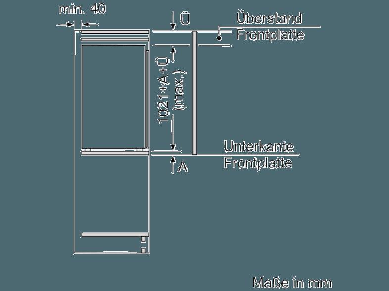 NEFF KI2323D40 Kühlschrank (105 kWh/Jahr, A   , 1021 mm hoch, Weiß), NEFF, KI2323D40, Kühlschrank, 105, kWh/Jahr, A, , 1021, mm, hoch, Weiß,