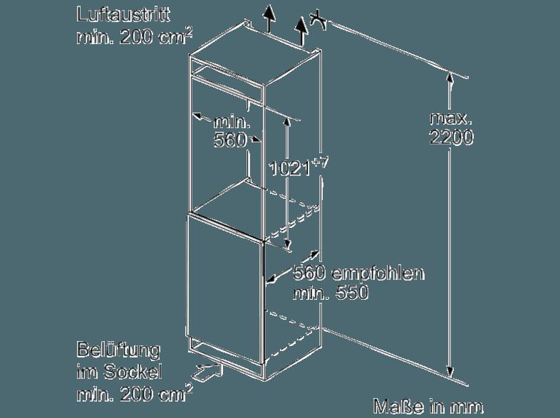 NEFF KI2323D40 Kühlschrank (105 kWh/Jahr, A   , 1021 mm hoch, Weiß), NEFF, KI2323D40, Kühlschrank, 105, kWh/Jahr, A, , 1021, mm, hoch, Weiß,