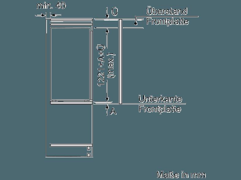 NEFF KI2423D30 Kühlschrank (172 kWh/Jahr, A  , 1221 mm hoch, Weiß)