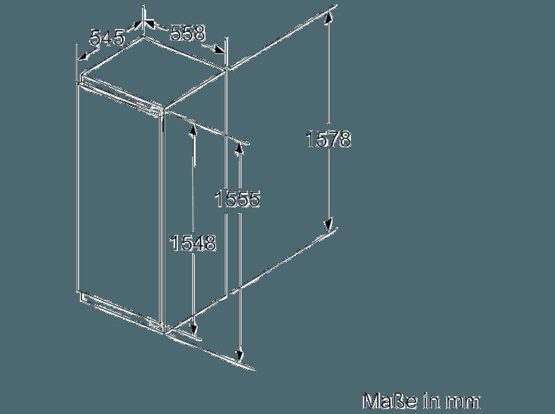 NEFF KI2723F30 Kühlschrank (196 kWh/Jahr, A  , 1577 mm hoch, Weiß), NEFF, KI2723F30, Kühlschrank, 196, kWh/Jahr, A, , 1577, mm, hoch, Weiß,