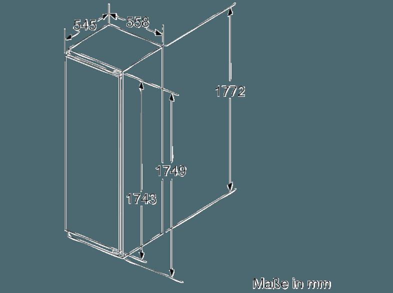 NEFF KI2823D30 Kühlschrank (209 kWh/Jahr, A  , 1772 mm hoch, Weiß)